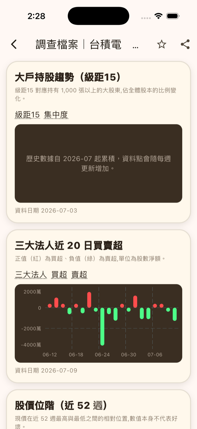 個股大戶體檢